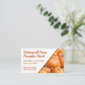 Pumpkin Patch Harvest Visitekaartje (Staand voorkant)