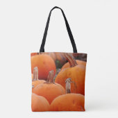 Pumpkin Patch Herfst herfst Art Canvas tas (Achterkant)