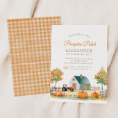 Pumpkin Patch Herfst Verjaardagsfeest Kaart