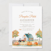 Pumpkin Patch Herfst Verjaardagsfeest Kaart (Voorkant)