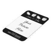 Pumpkin-patch in Black Save-the-Date Magnet Magneet (Linkerzijde)