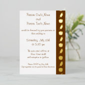 Pumpkin Patch in Chocolade Folie Invitation Uitnodiging (Staand Voorkant)