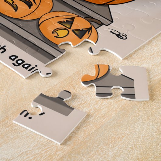 Pumpkin Patch Jigzaag Puzzle Legpuzzel (Zijkant)