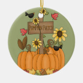 Pumpkin Patch Keramisch Ornament (Voorkant)