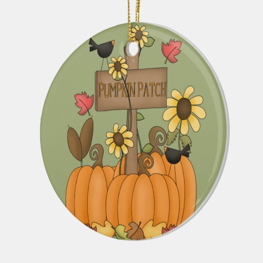 Pumpkin Patch Keramisch Ornament (Links)