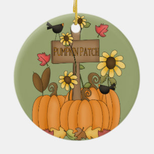 Pumpkin Patch Keramisch Ornament