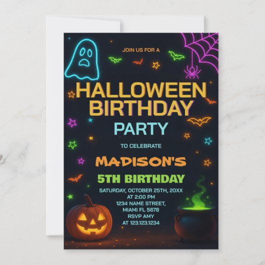 Pumpkin Patch Kids Verjaardag Uitnodiging (Voorkant)