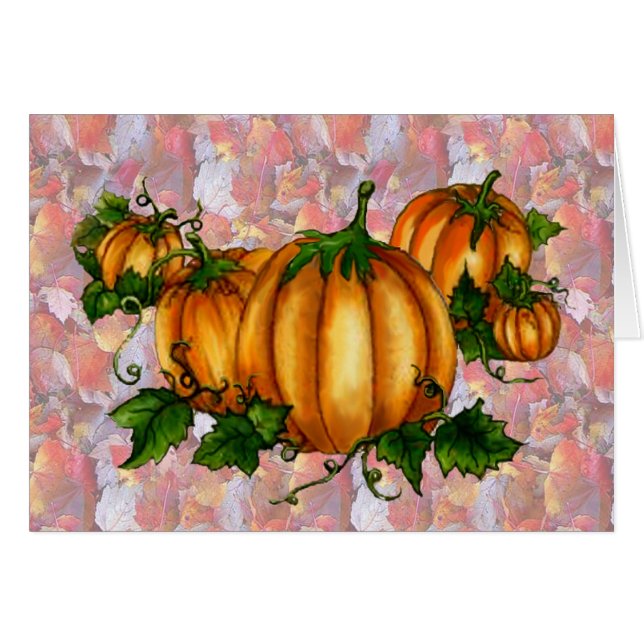 PUMPKIN PATCH & LEAVES by SHARON SHARPE (Voorkant Horizontaal)
