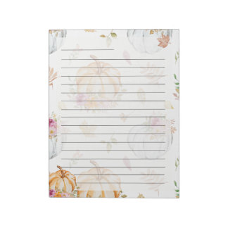 Pumpkin Patch Letter Notepad – Autumn Stationery Notitieblok