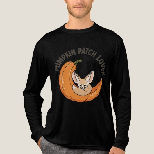 Pumpkin Patch Lover - Schattige Fox Autumn Design Tri-Blend Shirt (Voorkant volledig)