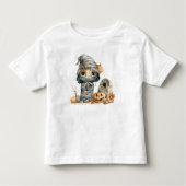 Pumpkin Patch Mummy - Halloween Whimsy in Wraps Kinder Shirts (Voorkant)