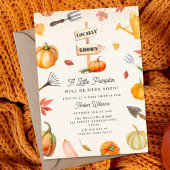 Pumpkin Patch Neutral Herfst Baby shower Kaart
