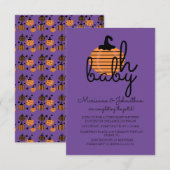 Pumpkin Patch Oh Baby pompoenen Baby shower Kaart (Voorkant / Achterkant)