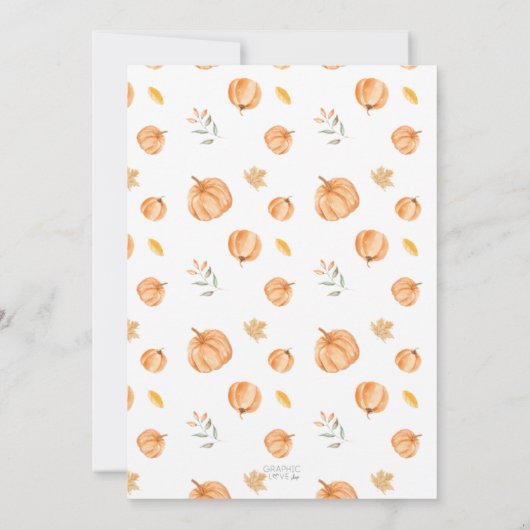 Pumpkin Patch Old Truck Birthday Party Any Age Kaart (Achterkant)