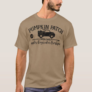 Pumpkin Patch Open Daily Hallo Pumpkin Truck Herfs T-shirt