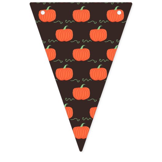 Pumpkin Patch Party Banner (bruin & Sinaasappel) (Derde vlag)