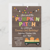 Pumpkin Patch Party Invitation Kaart (Voorkant)