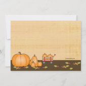 Pumpkin Patch Party Invitation Kaart (Achterkant)