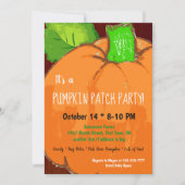 Pumpkin Patch Party Invitation Kaart (Voorkant)