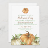 Pumpkin Patch Party Invitation Kaart (Voorkant / Achterkant)