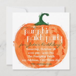 Pumpkin Patch Party Kaart