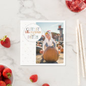 Pumpkin Patch Photo Napkins Servet (Insitu)