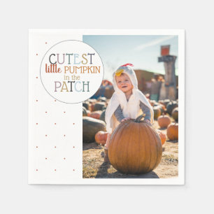 Pumpkin Patch Photo Napkins Servet