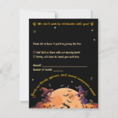 Pumpkin Patch RSVP - Kinder Halloween Kaartje (Achterkant)