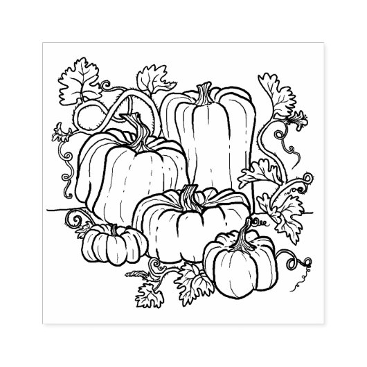 Pumpkin Patch Rubber Stamp Rubberstempel (Afrduk)