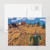 Pumpkin Patch Scarecrow Briefkaart (Voorkant / Achterkant)
