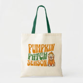 Pumpkin Patch Season Golden Retriever Herfst Shirt Tote Bag (Voorkant)
