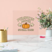 Pumpkin Patch Social Club – Gezellige herfst esthe Acryl Bord (Huwelijk)