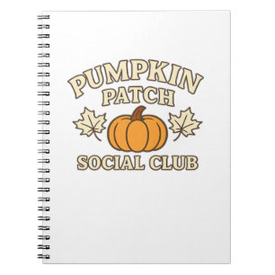 Pumpkin Patch Social Club – Gezellige herfst esthe Notitieboek