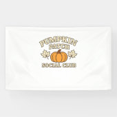 Pumpkin Patch Social Club – Gezellige herfst esthe Spandoek (Horizontaal)