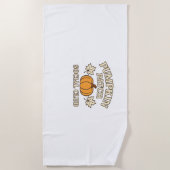 Pumpkin Patch Social Club – Gezellige herfst esthe Strandlaken (Voorkant)