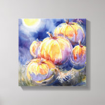 "Pumpkin Patch" — Stretched Canvas afdrukken