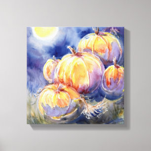 "Pumpkin Patch" — Stretched Canvas afdrukken