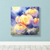 "Pumpkin Patch" — Stretched Canvas afdrukken (Insitu (Houten vloer))