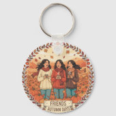 Pumpkin Patch Trio Icon | Friends Autumn Vibes  Sleutelhanger (Voorkant)