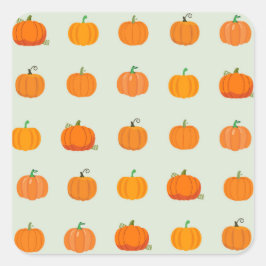 Pumpkin Patch Vierkante Sticker