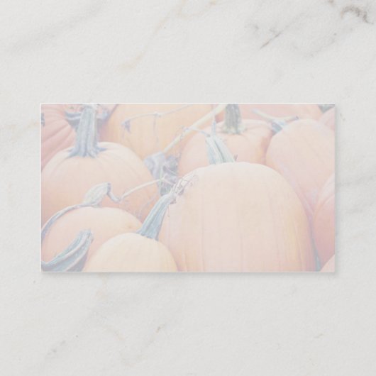 Pumpkin Patch Visitekaartje (Achterkant)