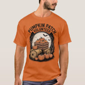 Pumpkin Patch Vrijwilliger Halloween T-shirt (Voorkant)