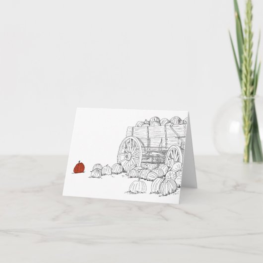 Pumpkin Patch Wagon Kaart (Voorkant)