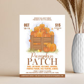 Pumpkin Patch Waterverf Pumpkins Herfst Event Flyer