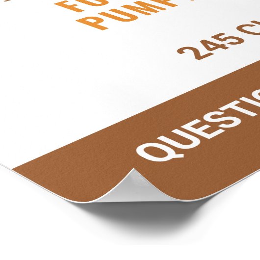 Pumpkin Patch Waterverf Pumpkins Herfst Event Poster (Hoek)