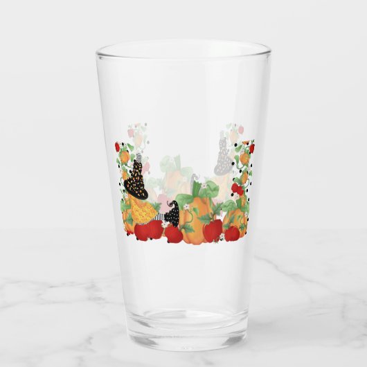 Pumpkin Patch Witch Glas (Achterkant)