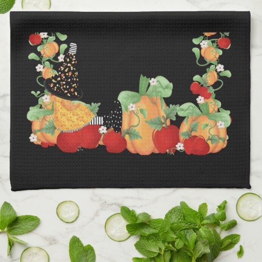 Pumpkin Patch Witch Theedoek (Gevouwen)