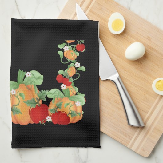 Pumpkin Patch Witch Theedoek (Quarter Fold)