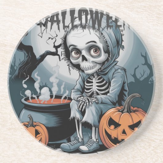 Pumpkin Patch Zandsteen Onderzetter (Voorkant)