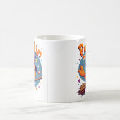 Pumpkin Patrol Witch Broom Halloween Mug Koffiemok (Center)